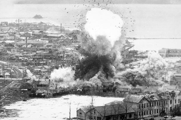 Korean War Wonsan Bombing
