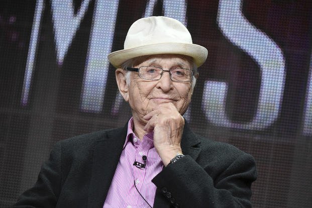 Norman Lear appears during the ‘American Masters: Norman Lear’ panel in Beverly Hills, Calif. 