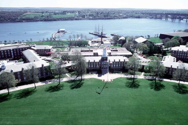Aerial view of the Coast Guard Academy