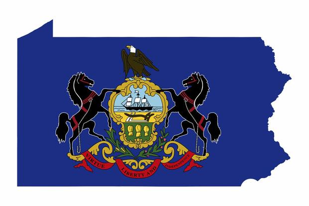 Pennsylvania Map With State Seal