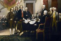 Fourth of July &quot;The Declaration of Independence&quot; by John Trumbull