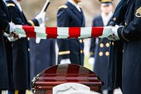 military funeral honors in Section 1 of Arlington National Cemetery