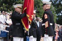 U.S. Marine Corps Gen. David Berger during a relinquishment of office ceremony