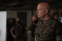 U.S. Marine Corps Gen. David H. Berger, the 38th commandant of the Marine Corps, visits Camp Lejeune