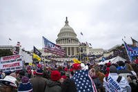 Insurrectionists loyal to President Donald Trump rally at the U.S. Capitol